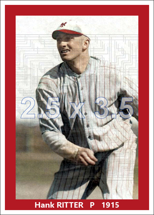 Hank Ritter - 1915 New York Giants - choose a size & style