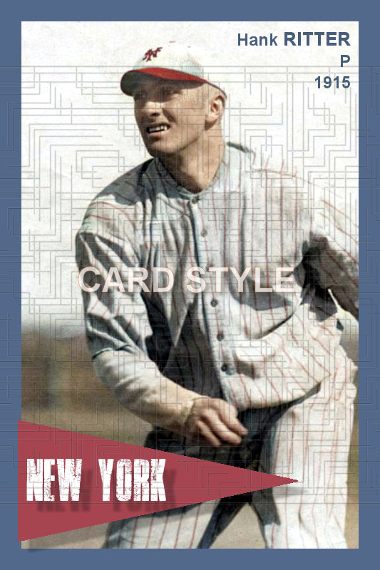 Hank Ritter - 1915 New York Giants - choose a size & style