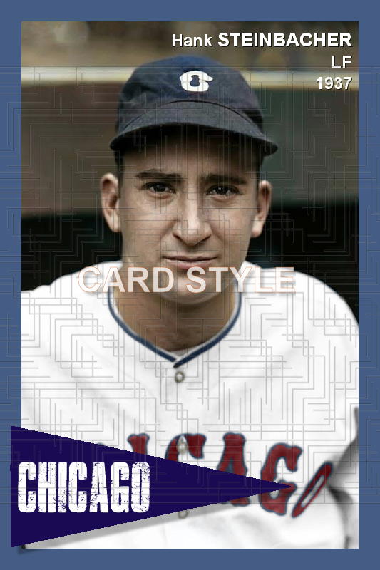 Hank Steinbacher - 1937 Chicago White Sox - choose a size & style