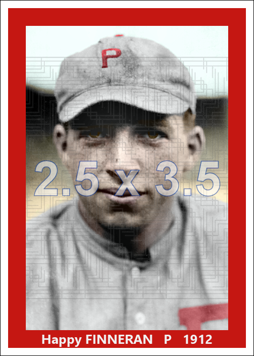 Happy Finneran - 1912 Philadelphia Phillies - choose a size & style