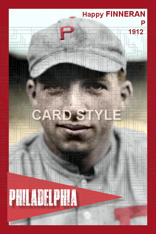Happy Finneran - 1912 Philadelphia Phillies - choose a size & style