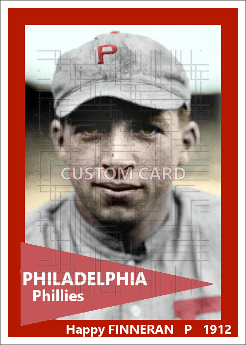 Happy Finneran - 1912 Philadelphia Phillies - choose a size & style