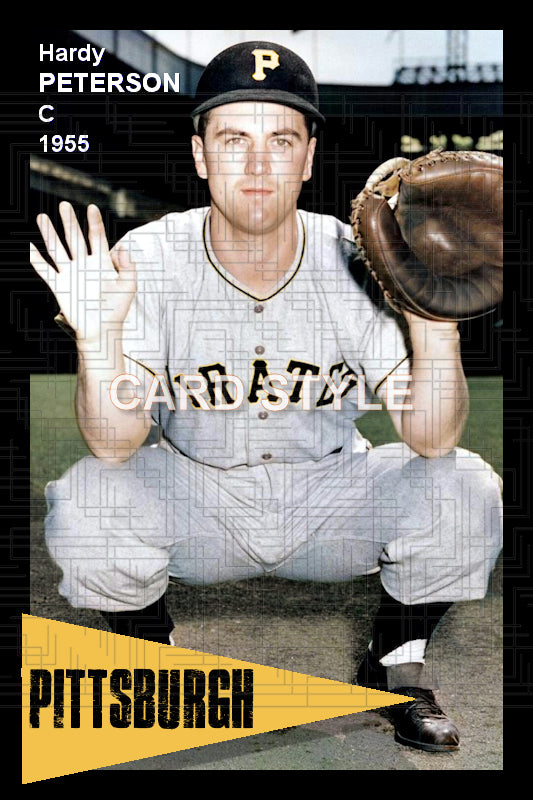 Hardy Peterson - 1955 Pittsburgh Pirates - choose a size & style