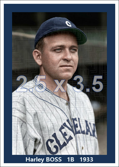 Harley Boss - 1933 Cleveland Indians - choose a size & style