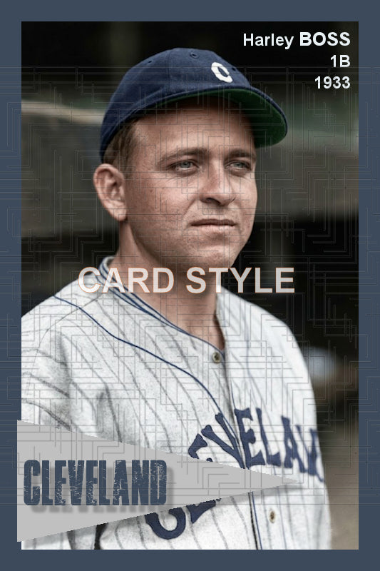 Harley Boss - 1933 Cleveland Indians - choose a size & style