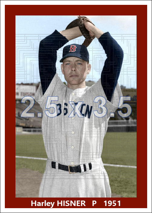 Harley Hisner - 1951 Boston Red Sox - choose a size & style