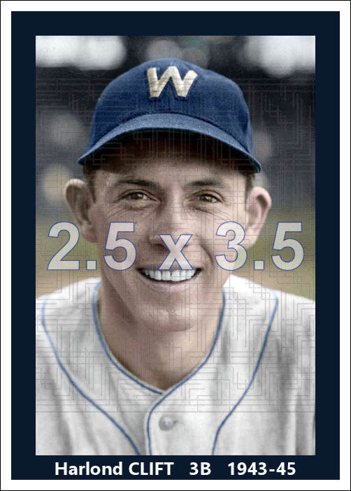 Harlond Clift - 1943-45 Washington Senators - choose a size & style