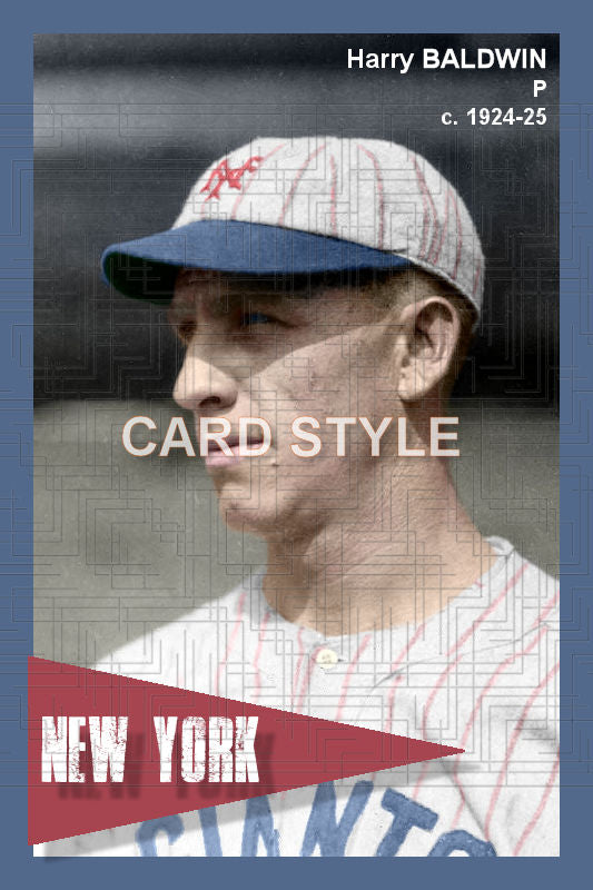 Harry Baldwin - 1924-25 New York Giants - choose a size & style
