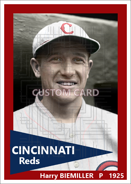 Harry Biemiller - 1925 Cincinnati Reds - choose a size & style