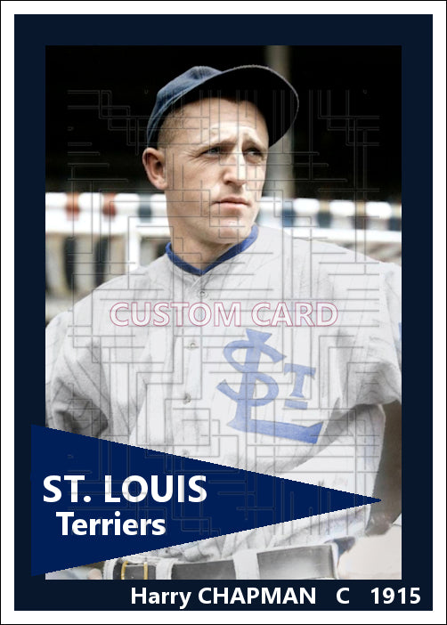 Harry Chapman - 1915 St. Louis Terriers - choose a size & style