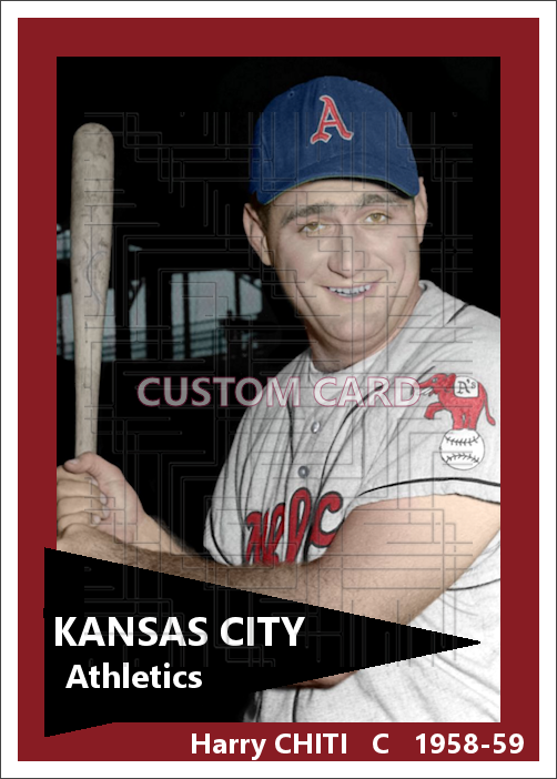 Harry Chiti - 1958-59 Kansas City Athletics - choose a size & style