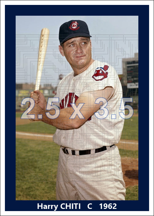 Harry Chiti - 1962 Cleveland Indians - choose a size & style