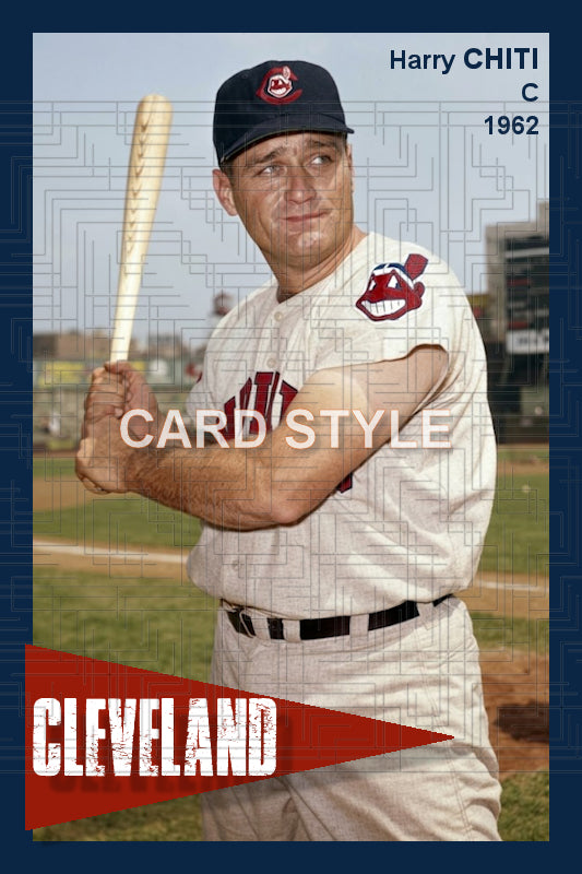 Harry Chiti - 1962 Cleveland Indians - choose a size & style