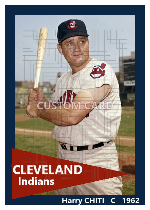 Harry Chiti - 1962 Cleveland Indians - choose a size & style