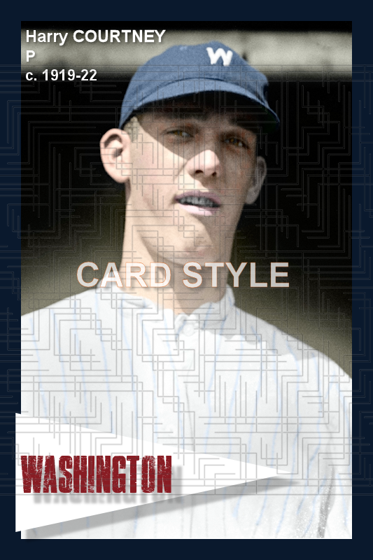 Harry Courtney - 1919-22 Washington Senators - choose a size & style