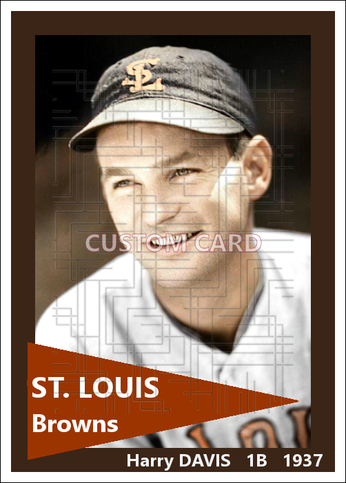 Harry Davis - 1937 St. Louis Browns - choose a size & style