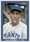 Harry Gumbert - 1937 New York Giants - choose a size & style