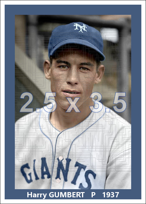 Harry Gumbert - 1937 New York Giants - choose a size & style