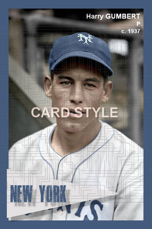 Harry Gumbert - 1937 New York Giants - choose a size & style