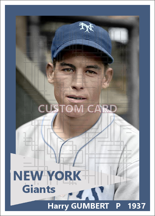 Harry Gumbert - 1937 New York Giants - choose a size & style