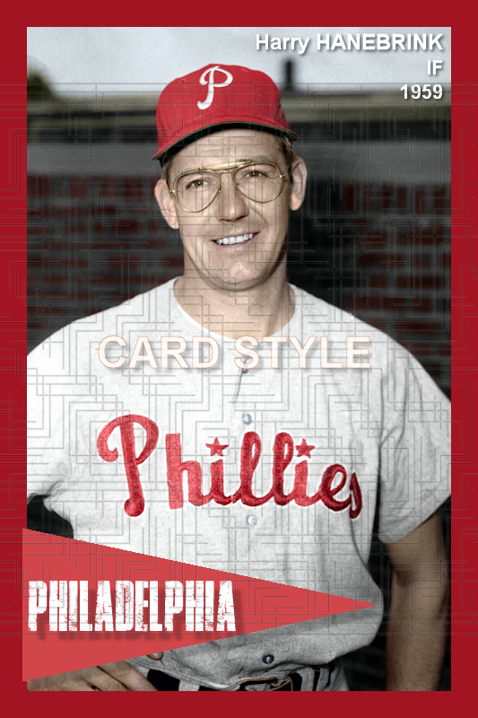 Harry Hanebrink - 1959 Philadelphia Phillies - choose a size & style