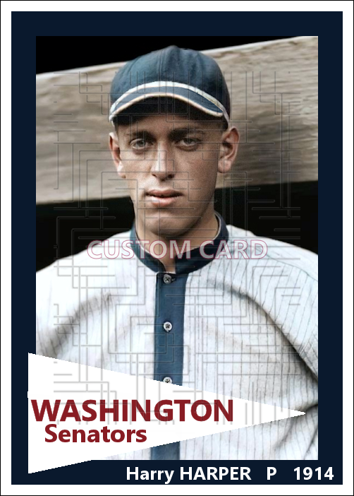 Harry Harper - 1914 Washington Senators - choose a size & style