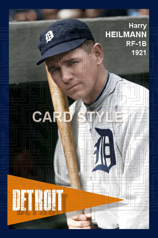 Harry Heilmann - 1921 Detroit Tigers - choose a size & style