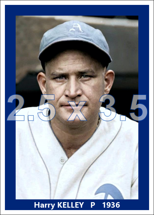 Harry Kelley - 1936 Philadelphia Athletics - choose a size & style