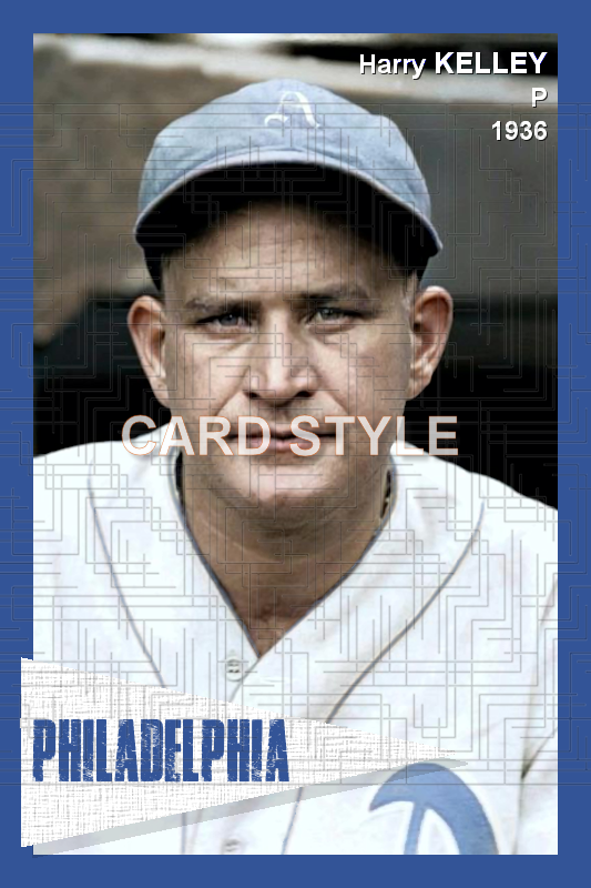 Harry Kelley - 1936 Philadelphia Athletics - choose a size & style