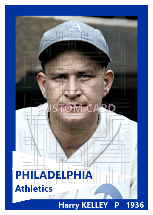 Harry Kelley - 1936 Philadelphia Athletics - choose a size & style