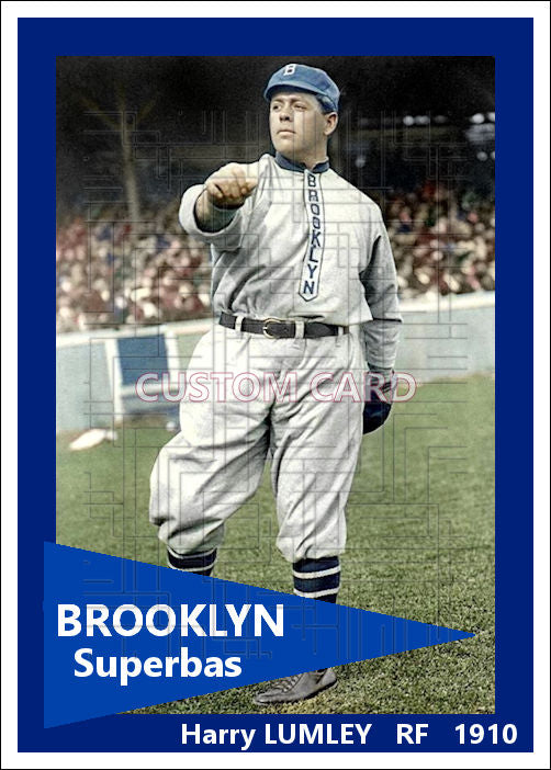 Harry Lumley - 1910 Brooklyn Superbas - choose a size & style