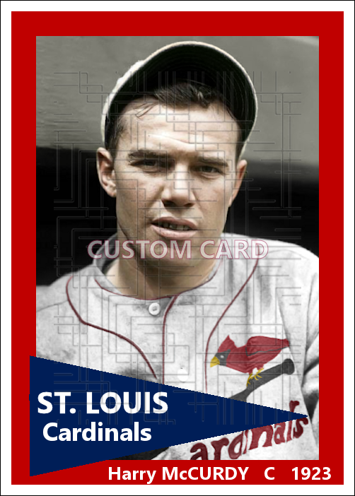Harry McCurdy - 1923 St. Louis Cardinals - choose a size & style