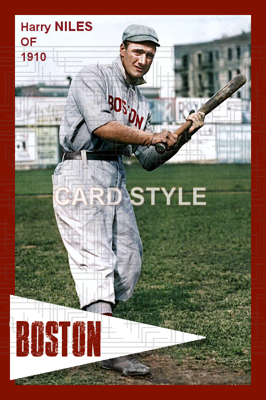 Harry Niles - 1910 Boston Red Sox - choose a size & style