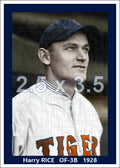 Harry Rice - 1928 Detroit Tigers - choose a size & style