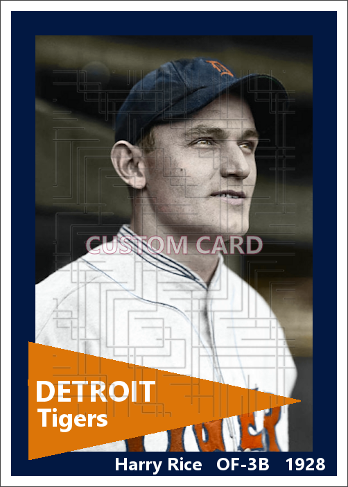 Harry Rice - 1928 Detroit Tigers - choose a size & style