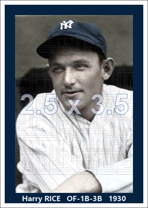 Harry Rice - 1930 New York Yankees - choose a size & style