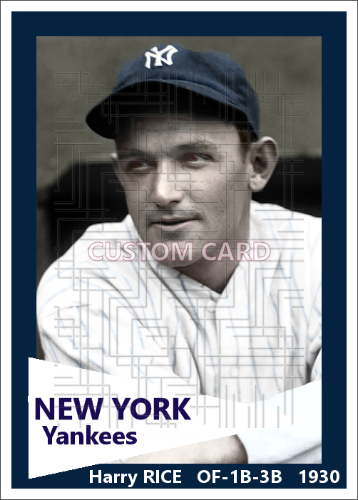 Harry Rice - 1930 New York Yankees - choose a size & style
