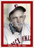 Harry Rice - 1933 Cincinnati Reds - choose a size & style