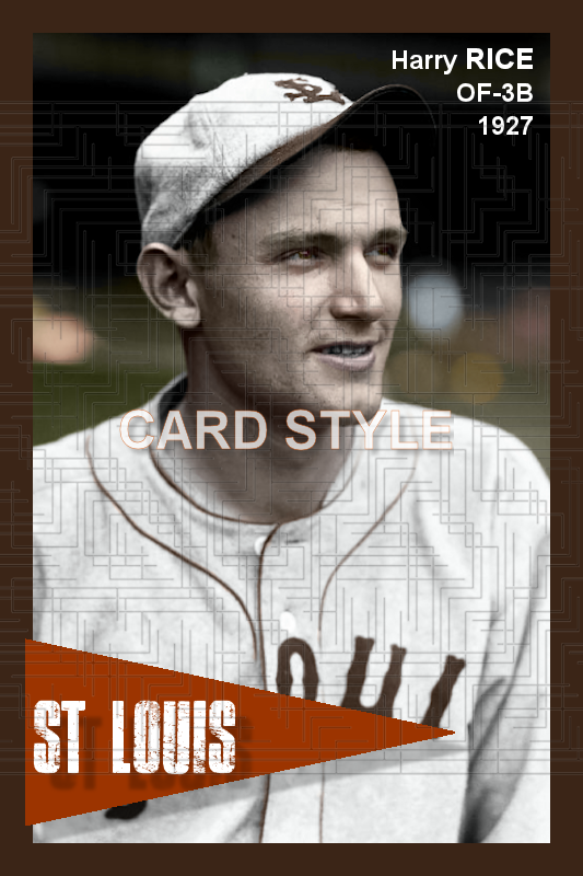 Harry Rice - 1927 St. Louis Browns - choose a size & style