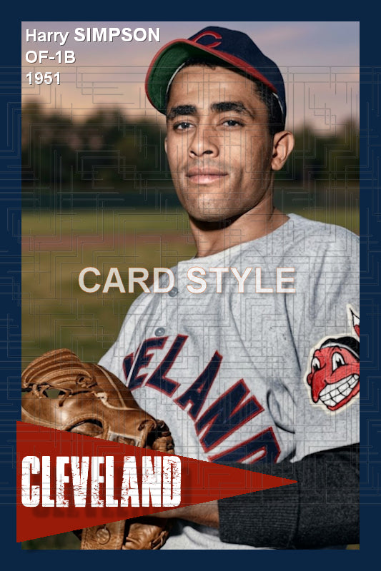 Harry Simpson - 1951 Cleveland Indians - choose a size & style