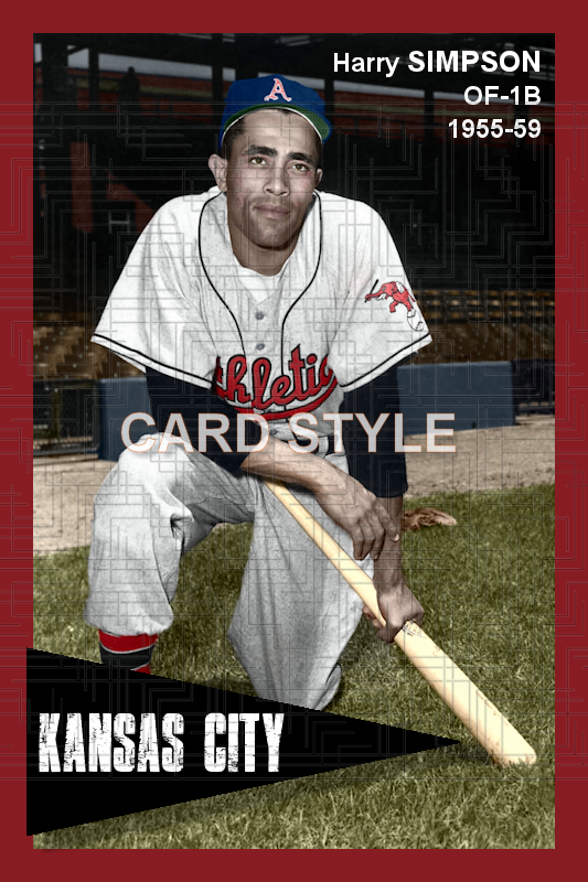 Harry Simpson - 1955-59 Kansas City Athletics - choose a size & style