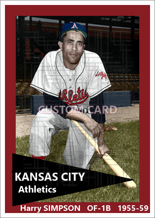 Harry Simpson - 1955-59 Kansas City Athletics - choose a size & style