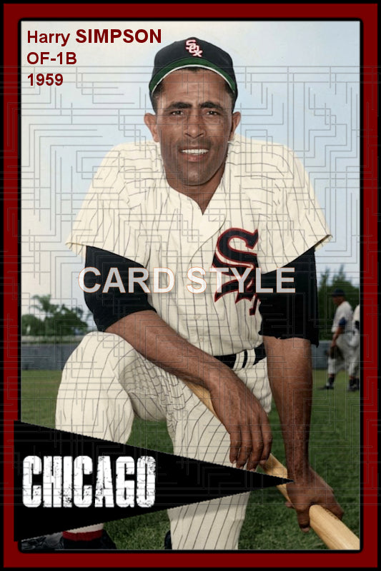 Harry Simpson - 1959 Chicago White Sox - choose a size & style