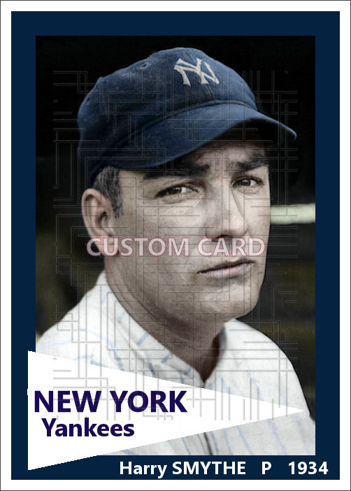 Harry Smythe - 1934 New York Yankees - choose a size & style