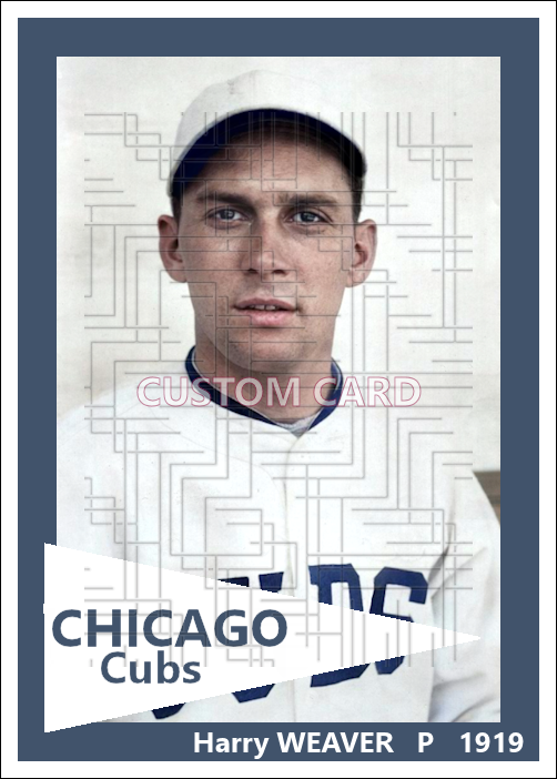Harry Weaver - 1919 Chicago Cubs - choose a size & style