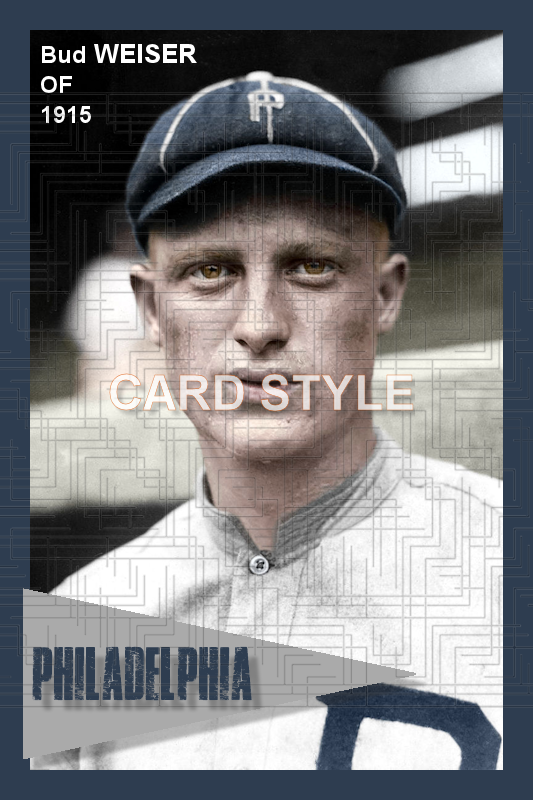 Bud Weiser - 1915 Philadelphia Phillies - choose a size & style