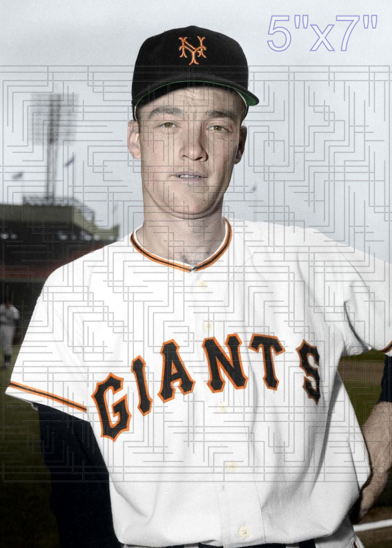 Harvey Gentry - 1954 New York Giants - choose a size & style