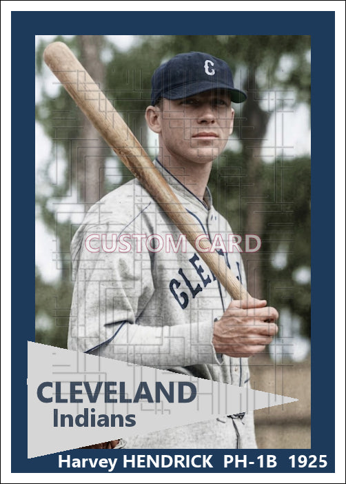 Harvey Hendrick - 1925 Cleveland Indians - choose a size & style