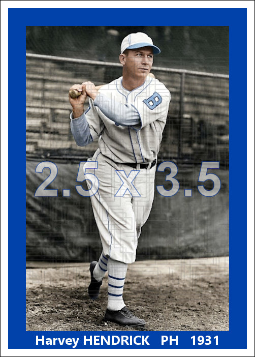 Harvey Hendrick - 1931 Brooklyn Robins - choose a size & style