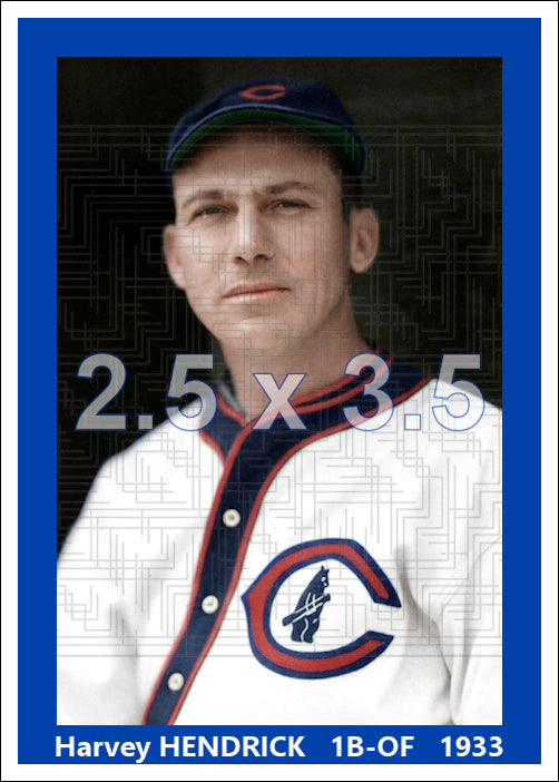 Harvey Hendrick - 1933 Chicago Cubs - choose a size & style